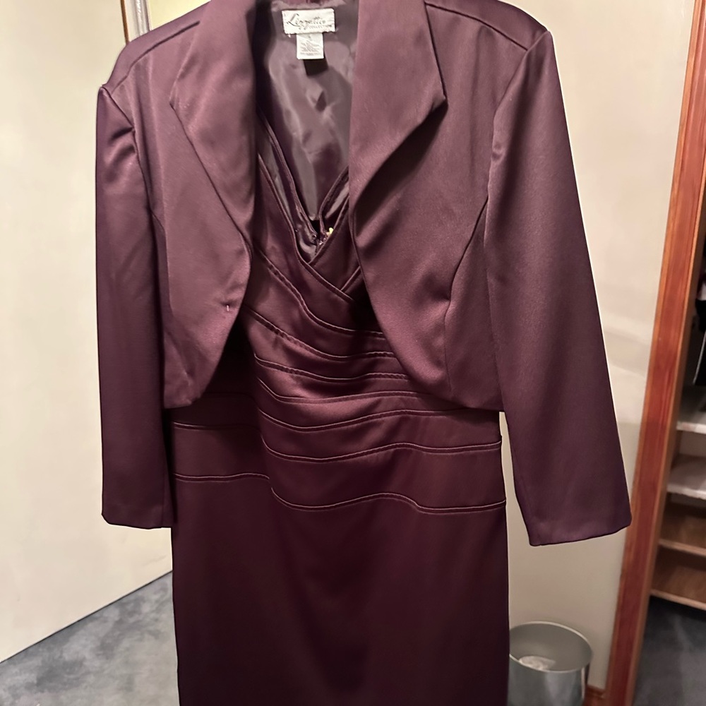 Purple dress with jacket